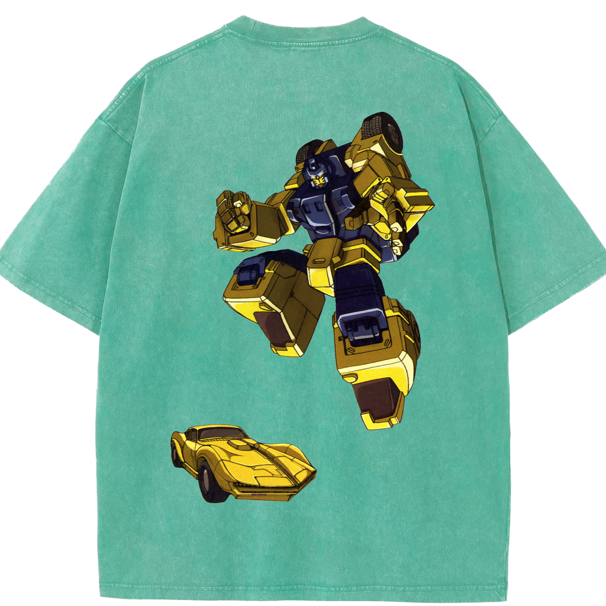 （画像用）  綿100% ヴィンテージ風 半袖Tシャツ（背面プリント）